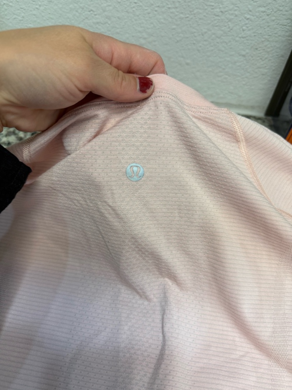 lululemon athletica Light Pink Long Sleeve Top